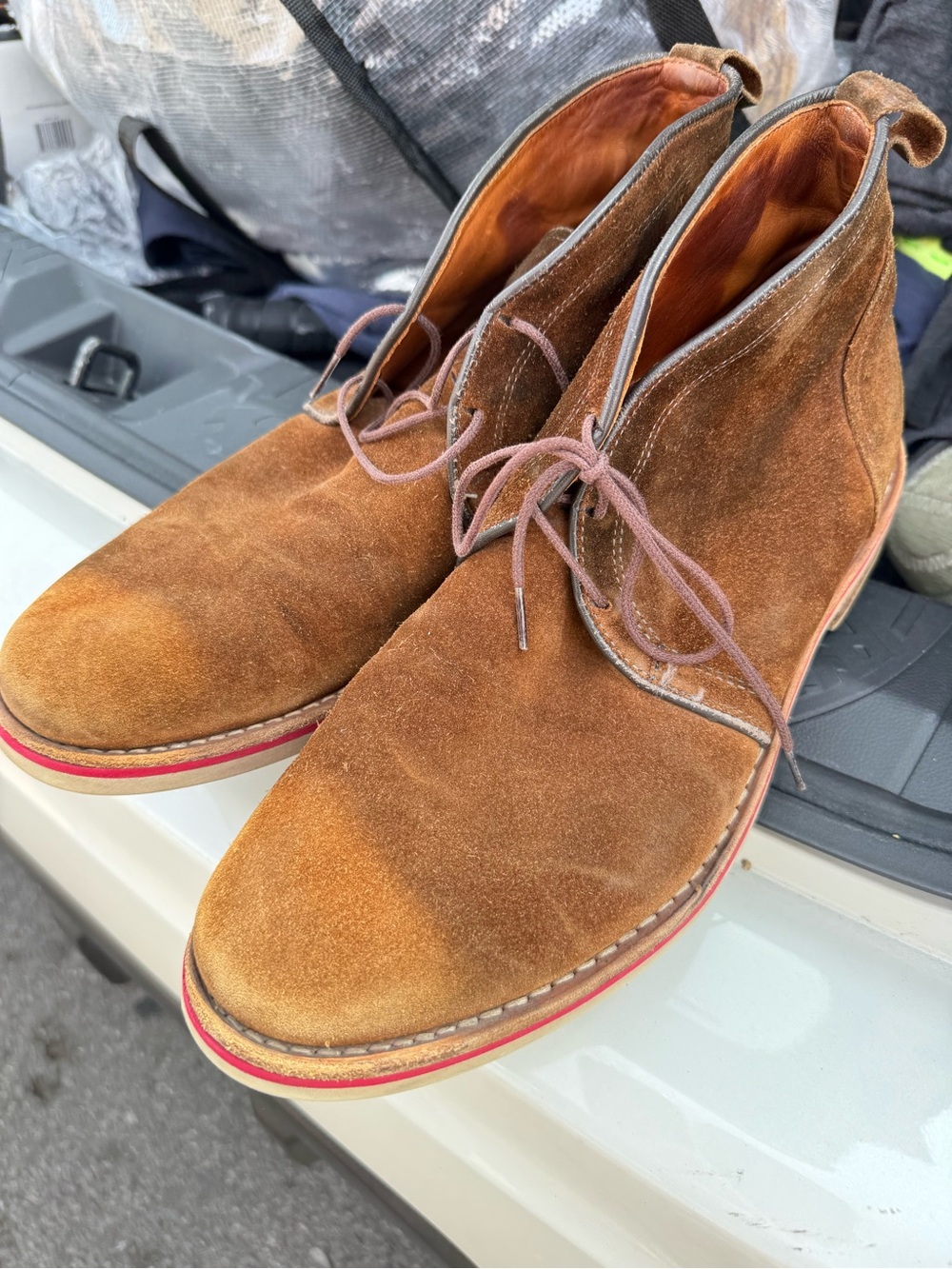 Allen Edmonds Men's Suede Chukka Boots - Brown